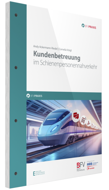Buchcover „Kundenbetreuung im Schienenpersonennahverkehr", 1. Auflage