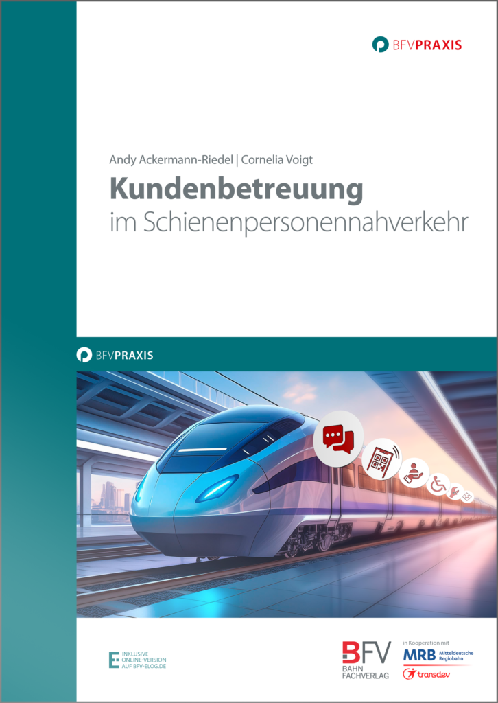 Buchcover Kundenbetreuung im Schienenpersonennahverkehr, 1. Auflage